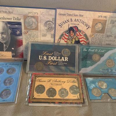 Coin Lot - Eisenhower & Susan B Anthony Dollars +++
