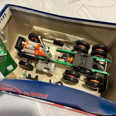 Shoe box of toys