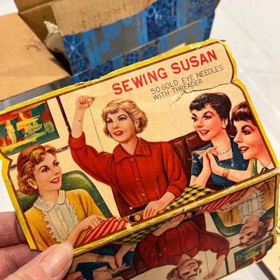 Box of vintage misc