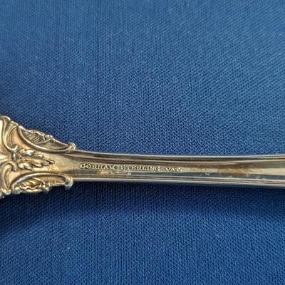 Solid Salad Serving Spoon King Edward (Sterling, 1936, No Monos) by GORHAM SILVER