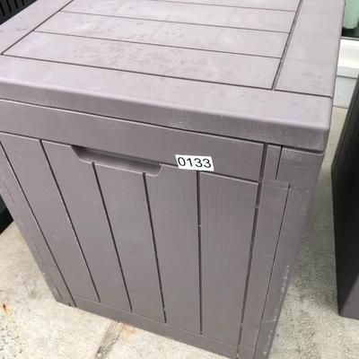 Two Outdoor Mini Patio / Deck Boxes