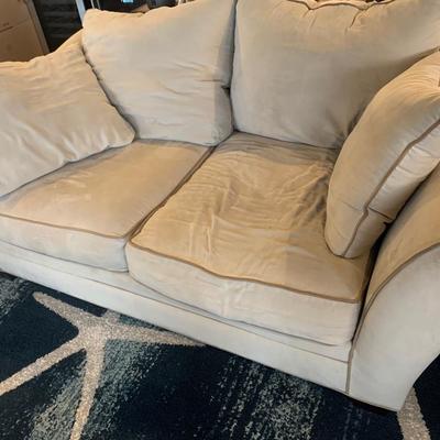 Living Room Set TWO Love Seats and Ottoman