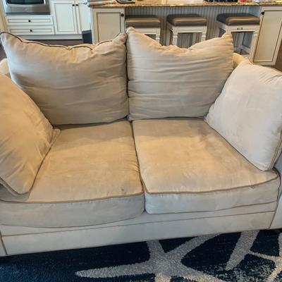 Living Room Set TWO Love Seats and Ottoman