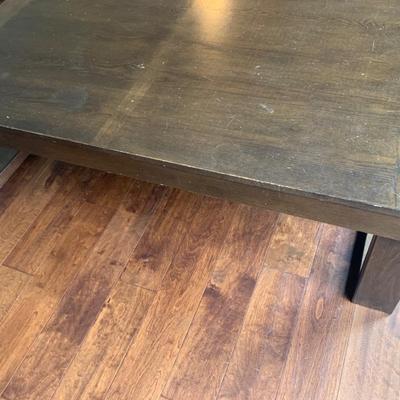 Large Heavy Wood Coffee Table