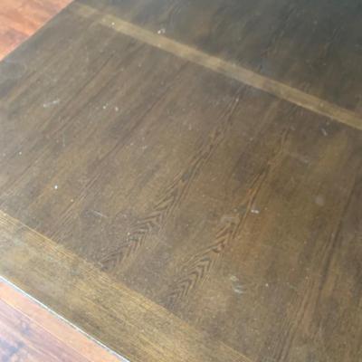 Large Heavy Wood Coffee Table