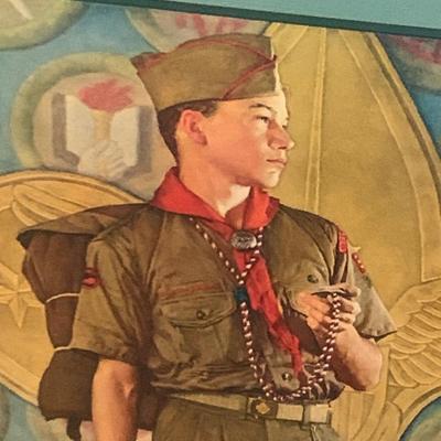 Boy Scouts of America Norman Rockwell Framed Poster