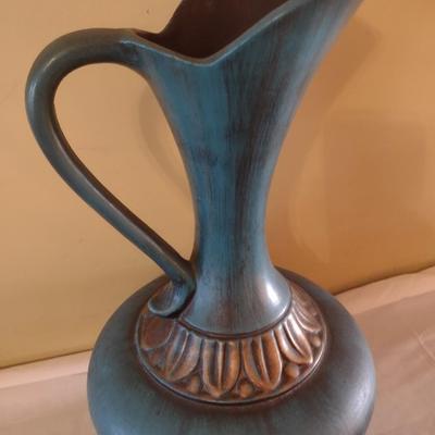 Vintage Royal Haeger Ceramic Ewer Pitcher Teal
