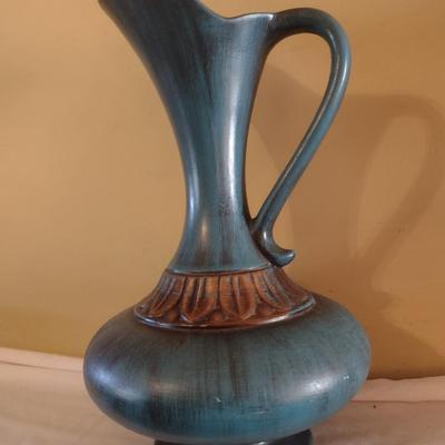 Vintage Royal Haeger Ceramic Ewer Pitcher Teal