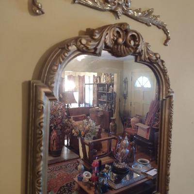 Resin Framed French Provincial Wall Mirror