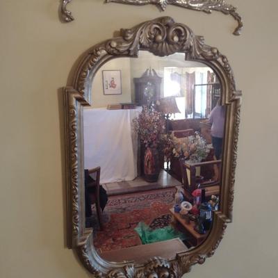 Resin Framed French Provincial Wall Mirror