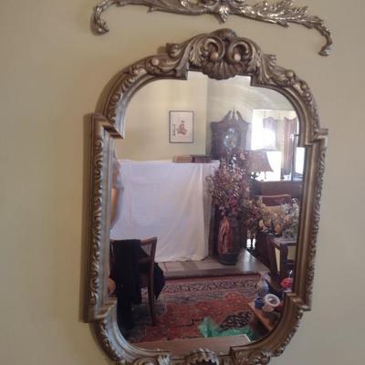 Resin Framed French Provincial Wall Mirror