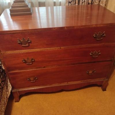 Vintage Cavalier Stow-Away Cedar Lined Three Drawer Chest