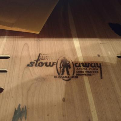 Vintage Cavalier Stow-Away Cedar Lined Three Drawer Chest