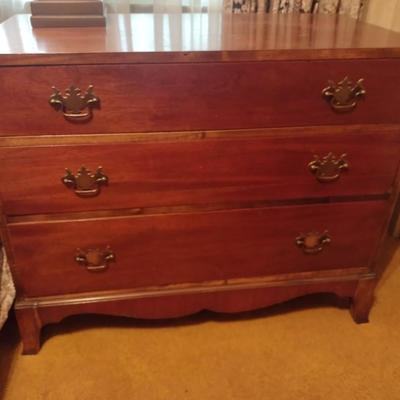 Vintage Cavalier Stow-Away Cedar Lined Three Drawer Chest