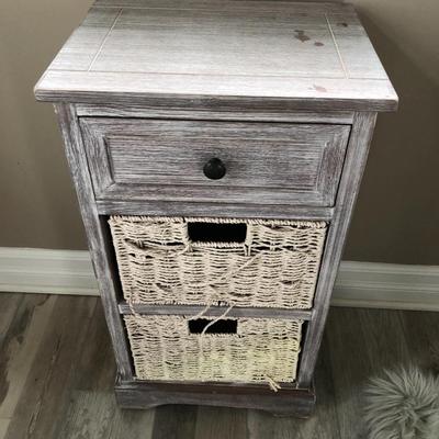Nightstand - With One Drawer; needs new baskets