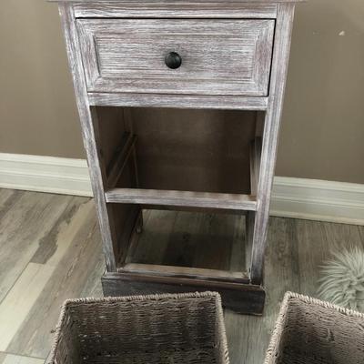 Nightstand - With One Drawer; needs new baskets