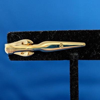 Vintage MCM gold tone Swank Tie clip / bar Men's jewelry