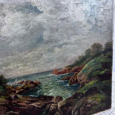 Landscape ANTIQUE Oil on Canvas