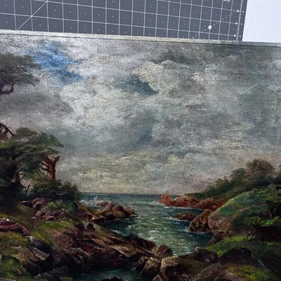 Landscape ANTIQUE Oil on Canvas