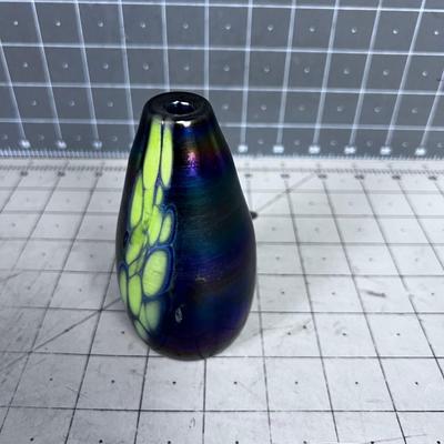 Hand Blown Glass bud Vase