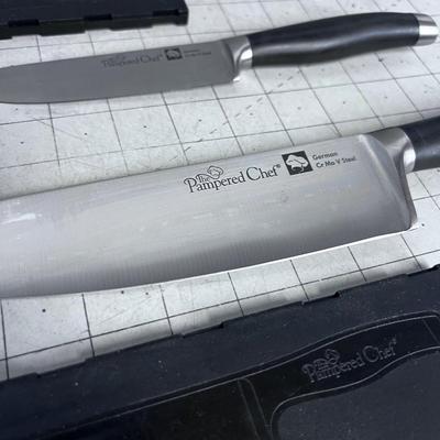 Pair of Pampered Chef Knives