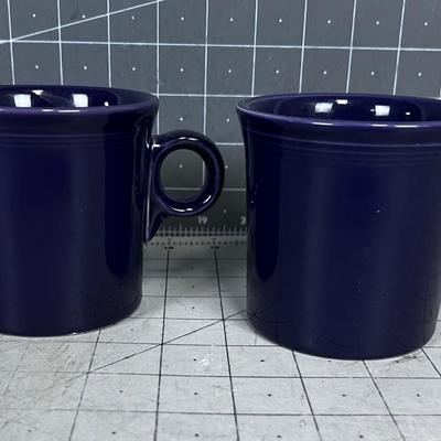FIESTA Purple, Mulberry: 2 Coffee Mugs 