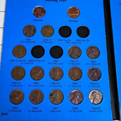 Partial Book of Lincoln CENTS Starting in 1959