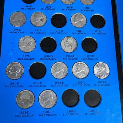 Partial Book of Jefferson NICKELS  Starting in 1962 