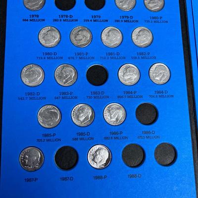 Partial Book of Roosevelt Dimes Starting in 1965