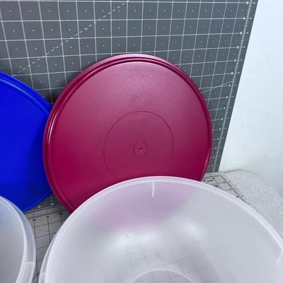 Tupperware 4 Bowls with LIDS 