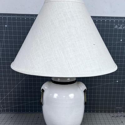 Vintage Brass and Ceramic Table LAMP