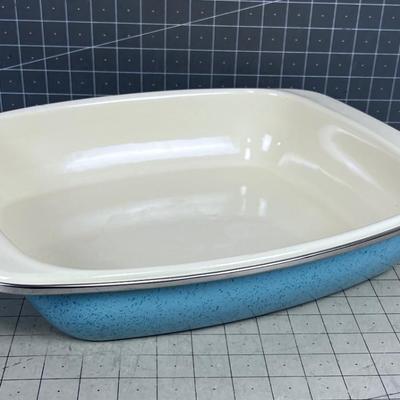 NEW Paula Deen Enamel Roasting Pan 