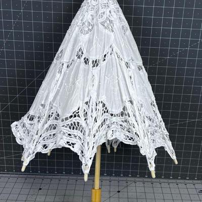Cut Out Lace Parasol 