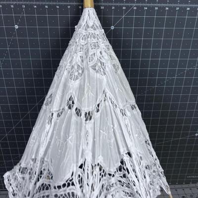 Cut Out Lace Parasol 