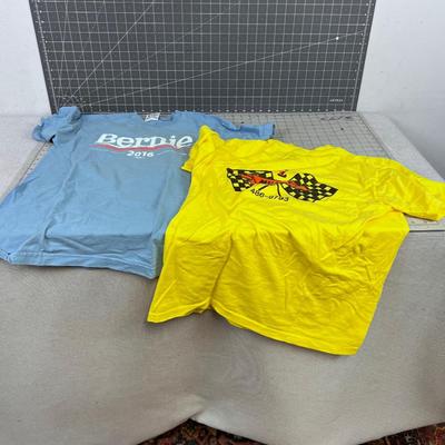 BERNIE 2020 and J&L Mufflers T-Shirts 