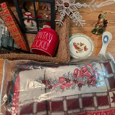 Basket of Christmas items
