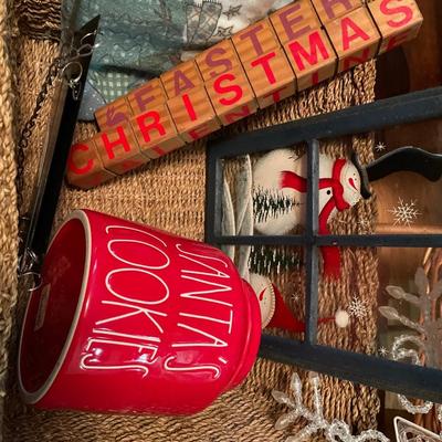 Basket of Christmas items
