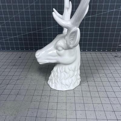 Stag Head WHITE 