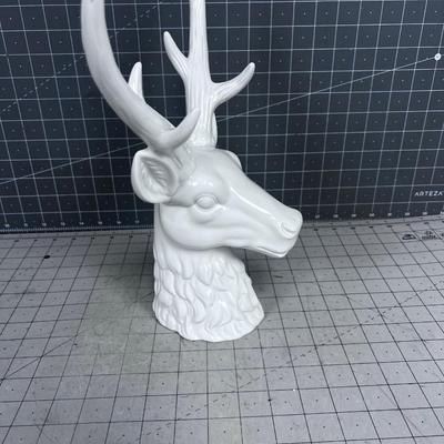 Stag Head WHITE 