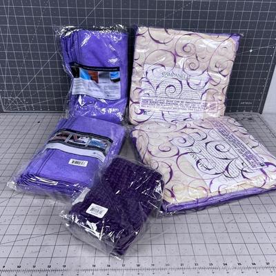 5 NEW Micro Fiber Towels and Washcloths 