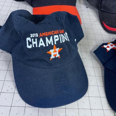 4 Houston Astro's World Series Ball Caps 