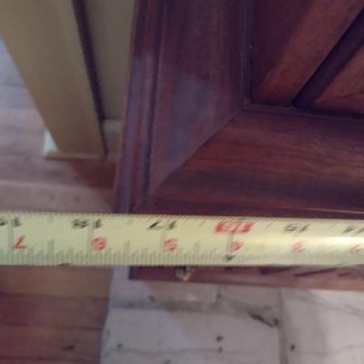 Vintage Hermle Wood Case Grandfather Clock Weight Driven with Pendulum