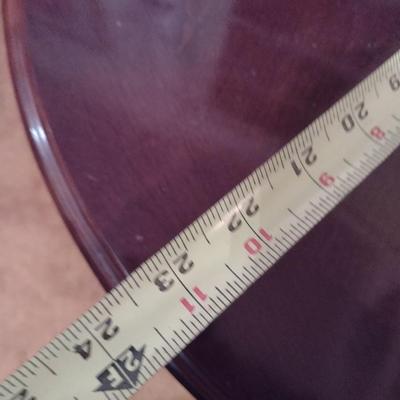 Mahogany Finish Wood Side Table