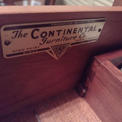 Vintage Continental Furniture Co. Eight-Drawer Stretch Dresser with Mirror (No Contents)