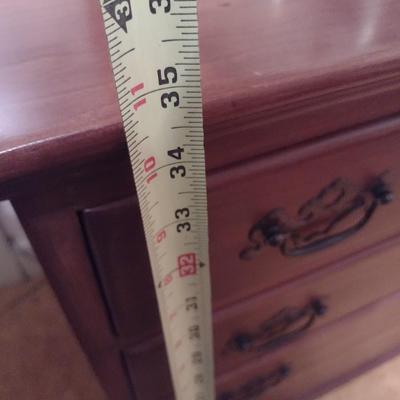 Vintage Continental Furniture Co. Eight-Drawer Stretch Dresser with Mirror (No Contents)
