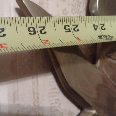 Pair of Vintage Brass Birds in Flight Wall Decor