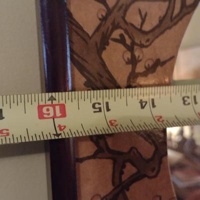 Vintage Octagonal Chinoiserie Wall Mirror