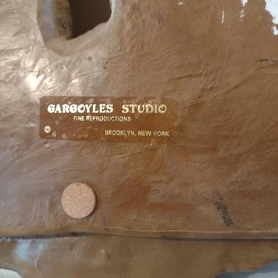 Vintage Plaster Cast Gargoyles Studios Doves and Roses Wall Decor