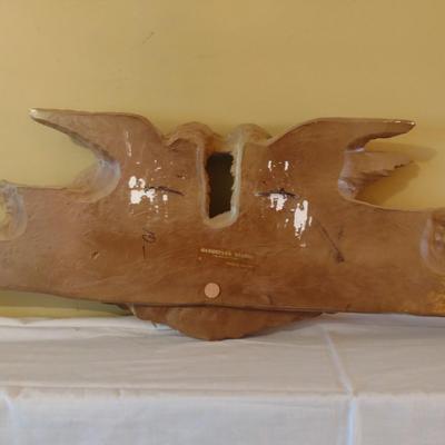 Vintage Plaster Cast Gargoyles Studios Doves and Roses Wall Decor