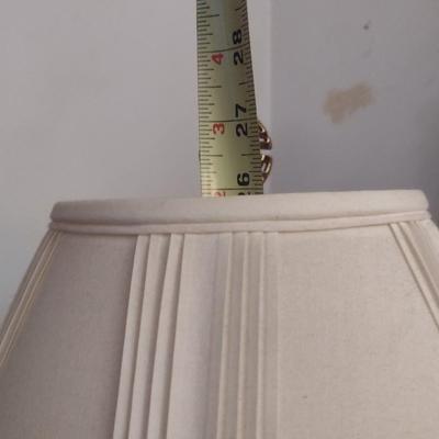 Pair of MCM Design Matching Ceramic Temple Shape Table Lamps